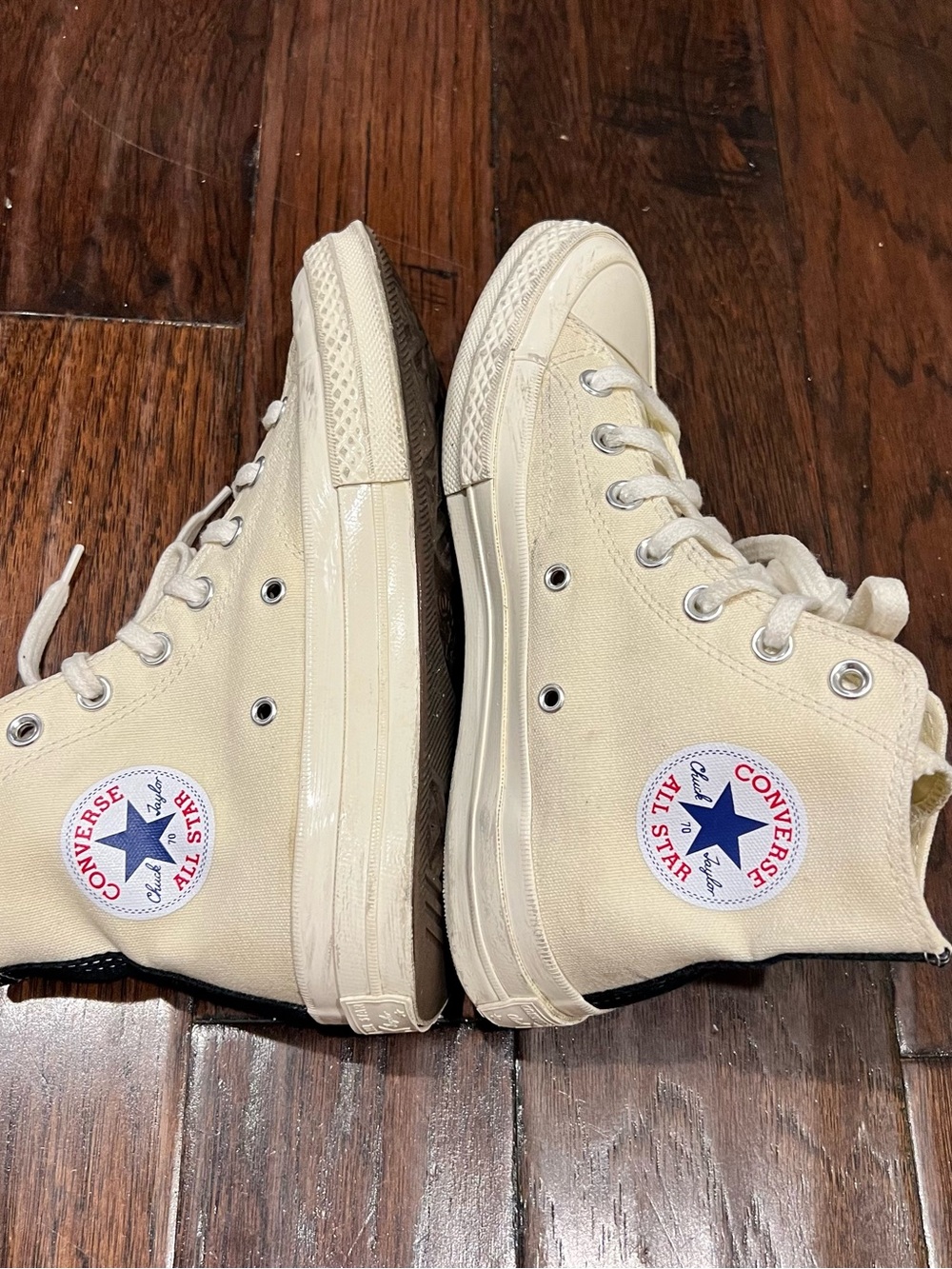 Converse x Comme des Garçons PLAY Chuck 70 Hi Top Unisexe Sneaker - Picture 6 of 10